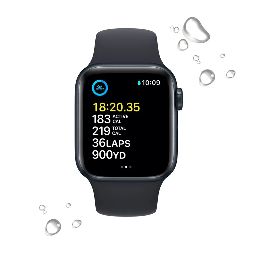 Apple Watch SE Gen 2 44mm (GPS) Midnight Aluminum Case with Midnight Sport Band (MNK03) — изображение 3