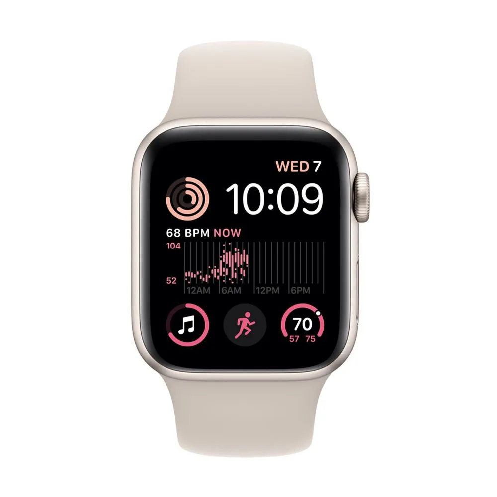 Apple Watch SE Gen 2 44mm (GPS) Starlight Aluminum Case with Starlight Sport Band (MNJX3) — изображение 2