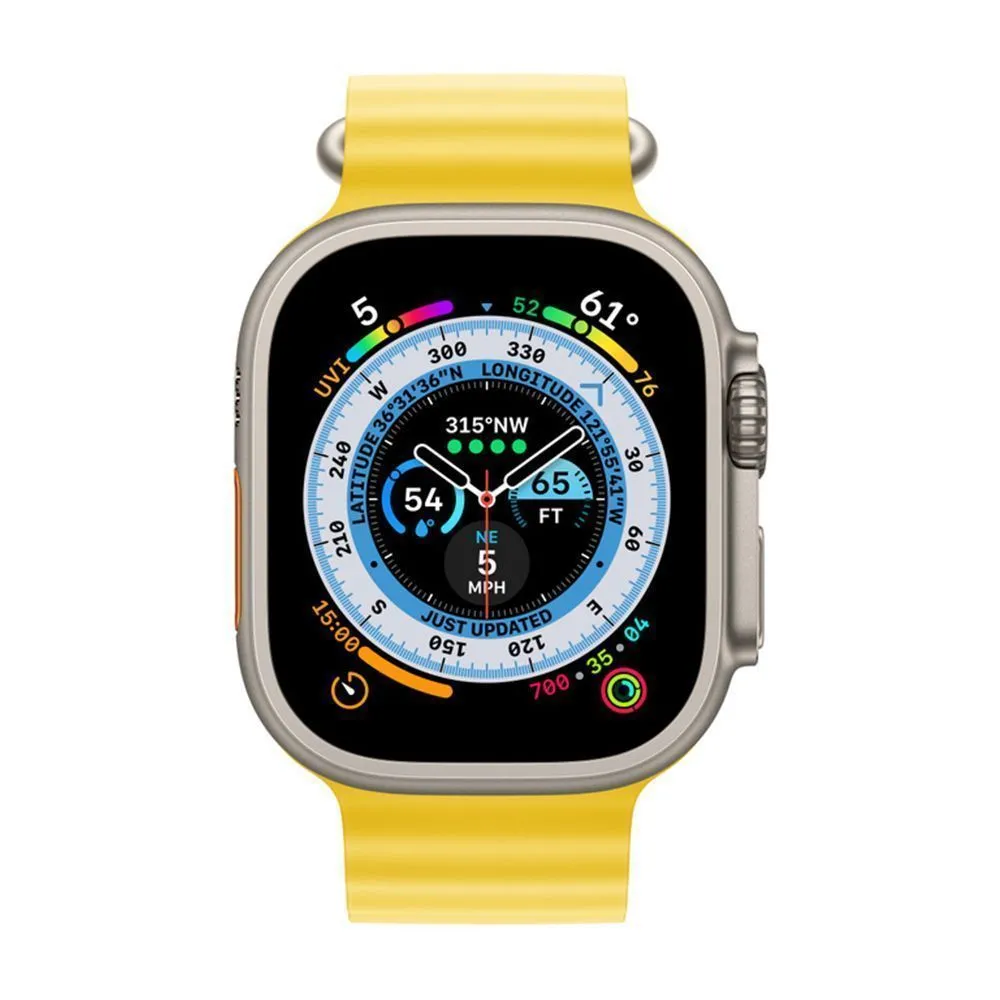 Apple Watch Ultra 49 mm (GPS+Cellular) Titanium Case Yellow Ocean Band (One Size) (MNHN3/MNH93/MNHG3) — изображение 2