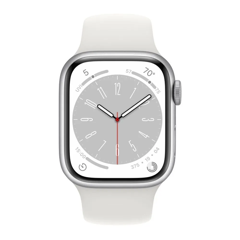 Apple Watch Series 8 41mm (GPS) Silver Aluminum Case with White Sport Band (MP6K3) — изображение 3
