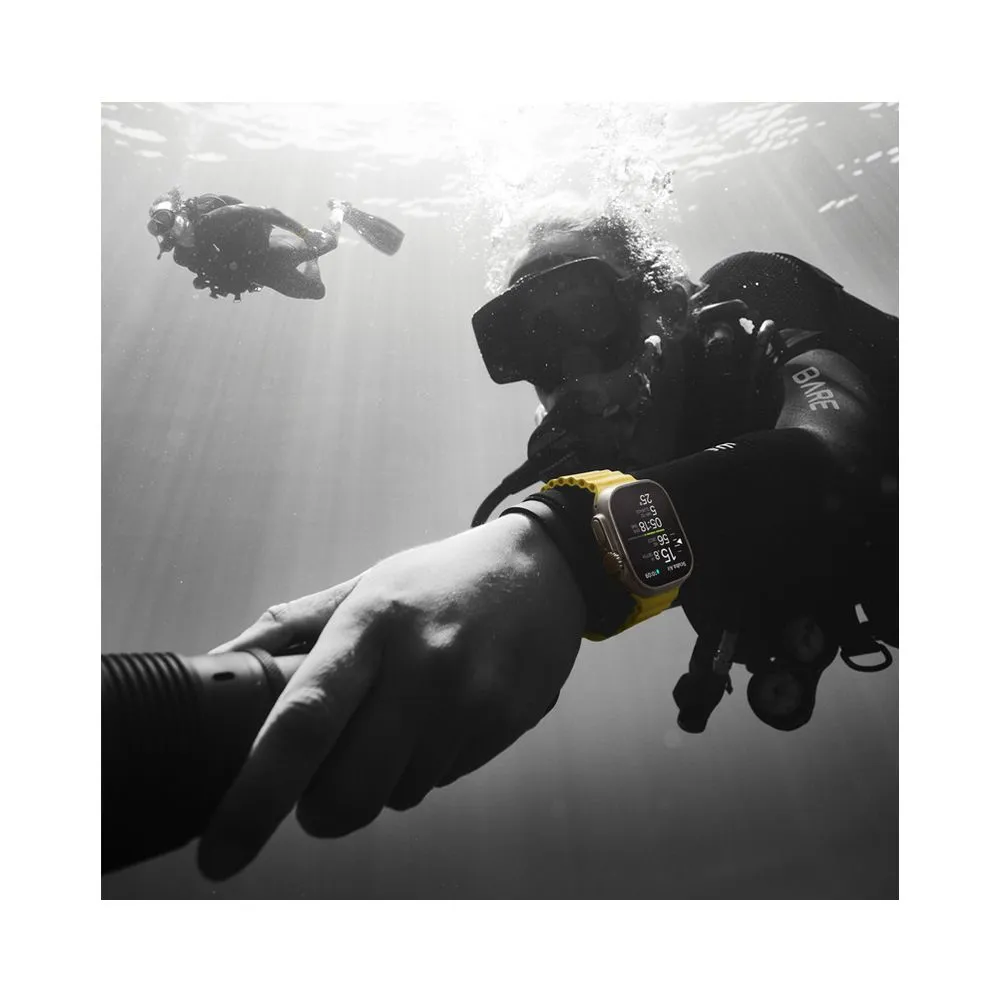 Apple Watch Ultra 49 mm (GPS+Cellular) Titanium Case Yellow Ocean Band (One Size) (MNHN3/MNH93/MNHG3) — изображение 5