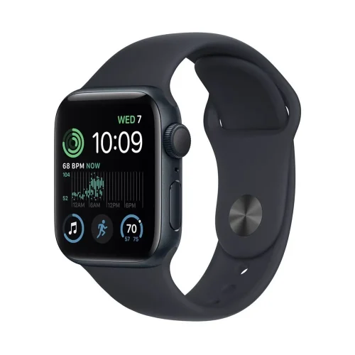 Apple Watch SE Gen 2 40mm (GPS) Midnight Aluminum Case with Midnight Sport Band (M/L) (MNT83)